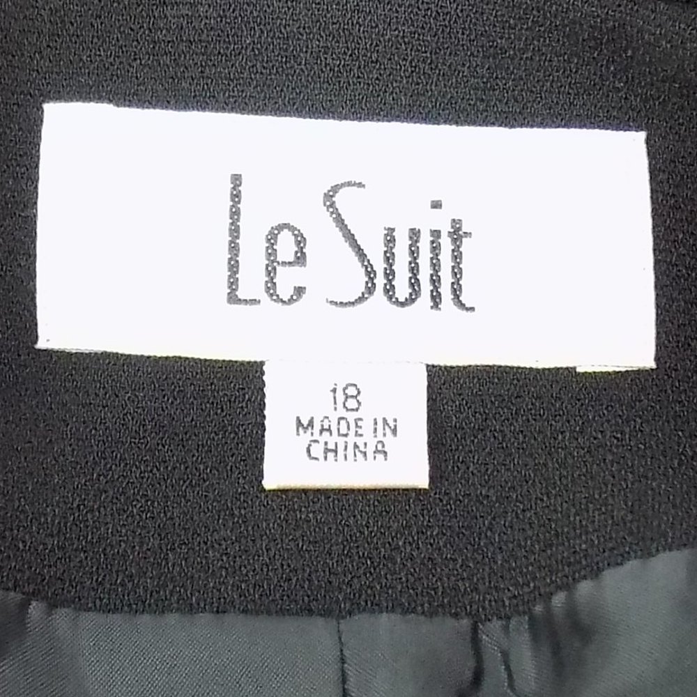 Le Suit Black Suit Jacket Size 18 NWT 1 Piece Suit BLAZER ONLY NEW - Picture 5 of 11